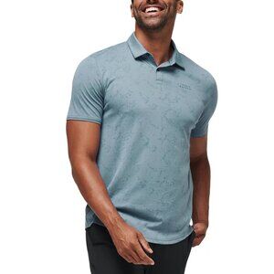 Men's Travis Mathew Warmer Tides Scoop Golf Polo - Blue Ash - XXL - NWT